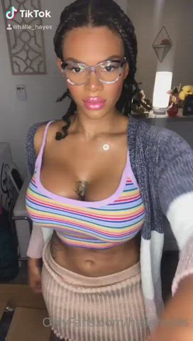 Bikini Ebony Fitness Skirt Tattoo TikTok gif