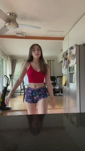 Belly Button Body Shorts Teen TikTok gif