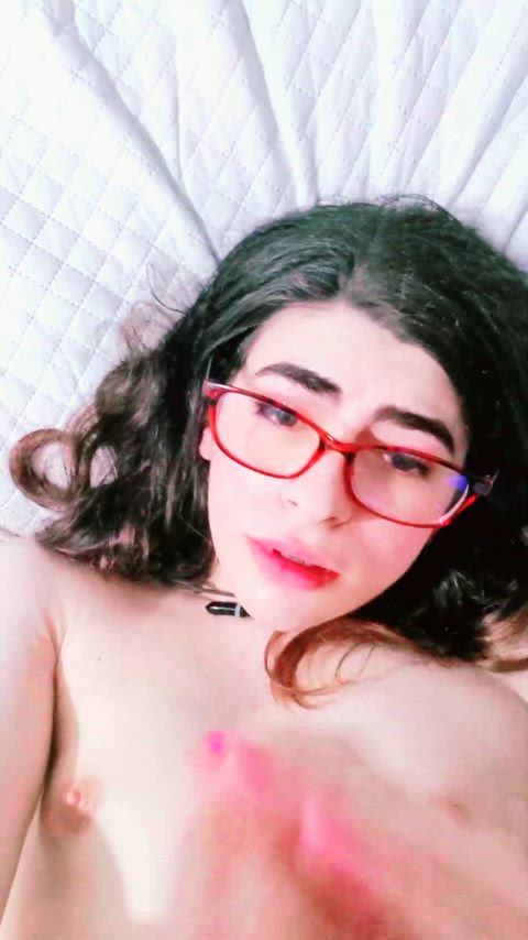 amateur girl dick glasses little dick masturbating solo trans trans woman trans girls