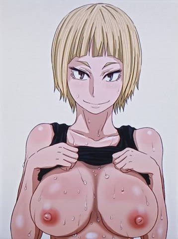 Saeko-neesan promised to let us see her tits if we win the tournament