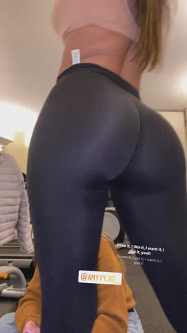 Ass Thick Yoga Pants gif