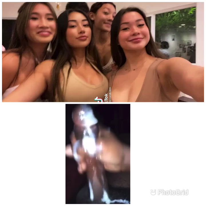 Asian Tiktok thots watching your BBC cum