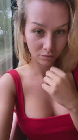 big tits blonde cute gif