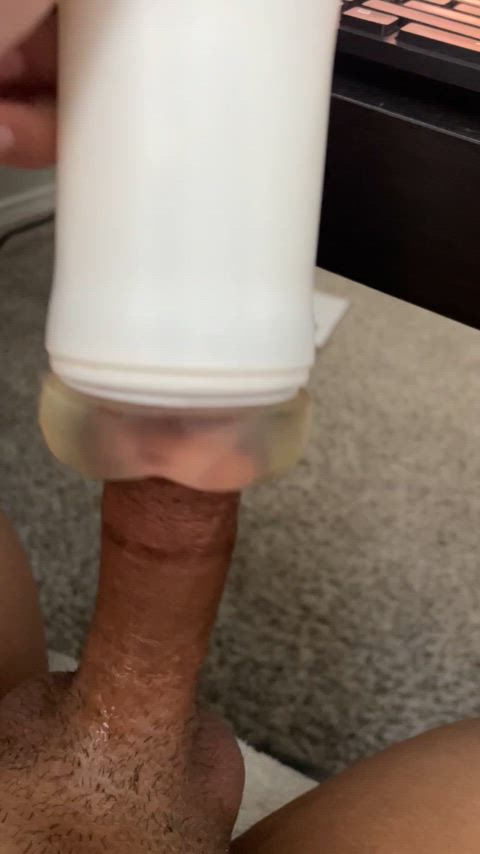 Lube just delivered so back to fucking my anal fleshlight 