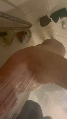 ass naked shower gif