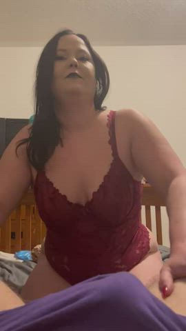 bbw big ass booty chubby goth lingerie milf pawg tease thick gif