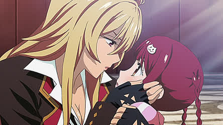 Anime Kiss Lesbian gif