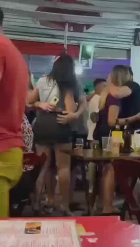 ass kissing public gif