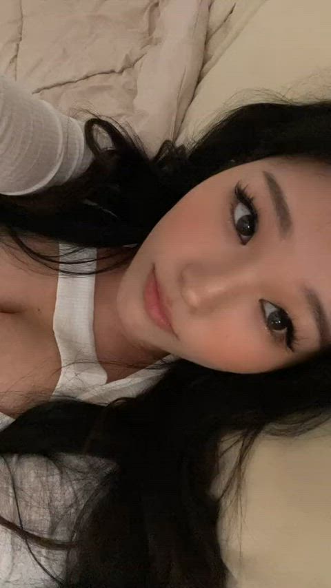 asian pretty wink gif