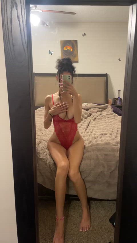 ass dildo feet foot fetish masturbating mirror onlyfans petite solo tits gif