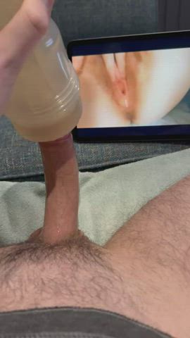 Fucking my fleshlight for a naughty Redditor and his GF