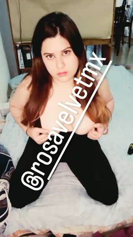amateur big ass big tits dildo homemade latina masturbating orgasm petite thick gif