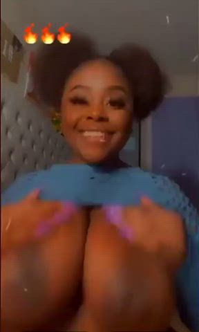 African American BBW Big Tits Boobs Ebony Huge Tits Pretty Tits gif