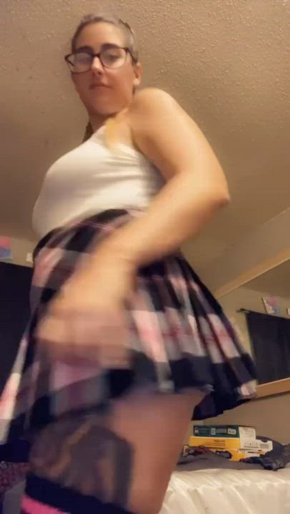 Booty Panties Pink Schoolgirl Teasing gif