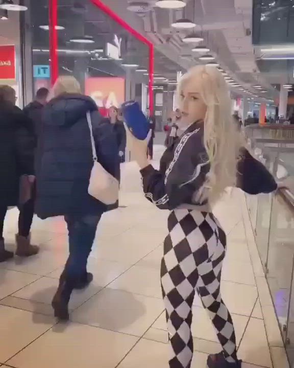 Blonde Booty Russian gif