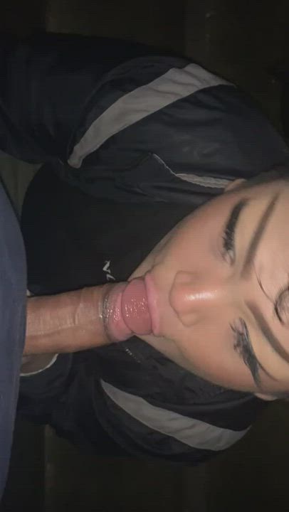 sucking and swallowing DL STR8 Latino 🤤 says I’m better than his GF 😏 full