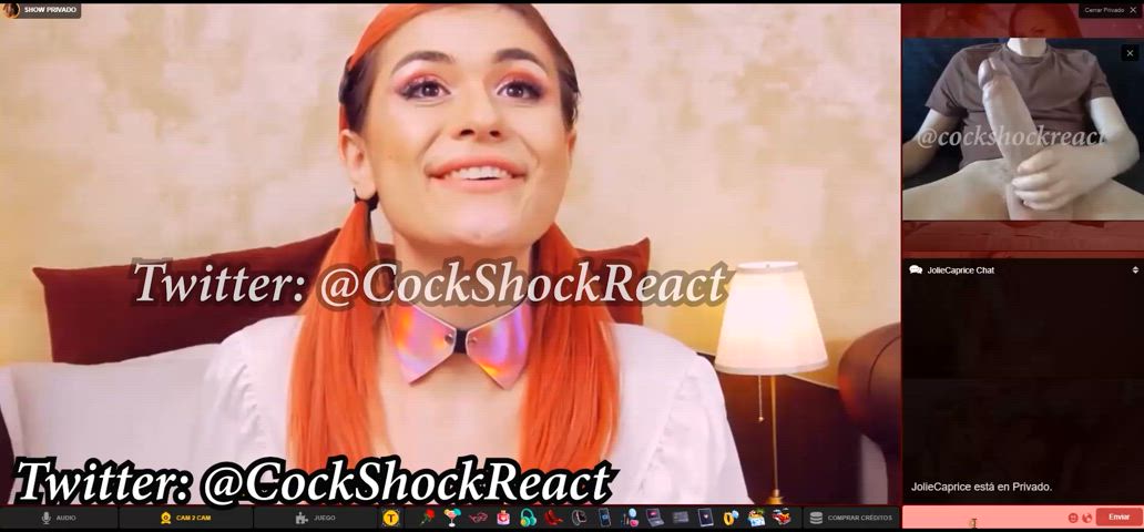 big dick camgirl cock shock reaction gif