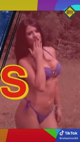 bikini body boobs brazilian brunette dani goddess sensual tease gif