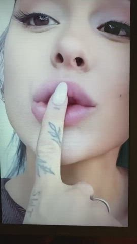 Ariana Grande Cum Tribute gif