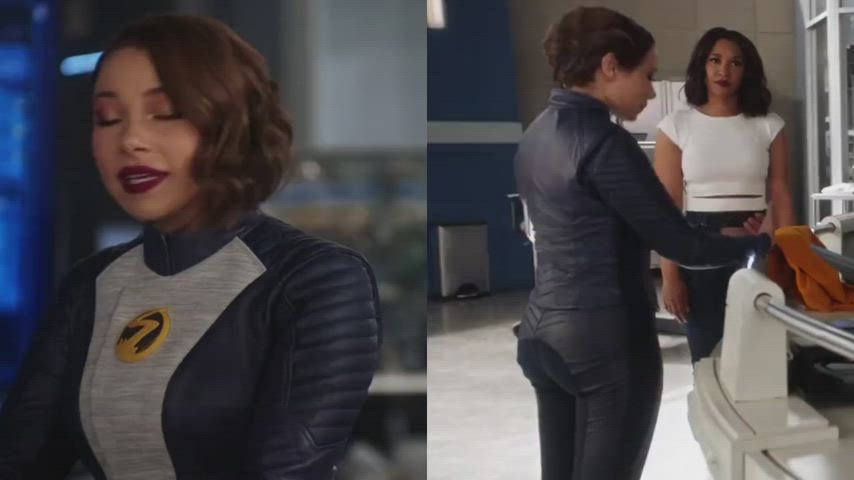 Ass Big Ass Booty Curvy Leather Short Hair Superheroine Thick gif