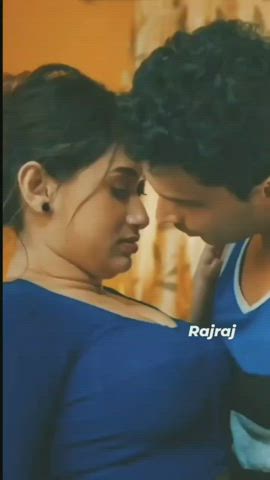 bhabi couple desi hotwife indian kiss kissing milf mom gif