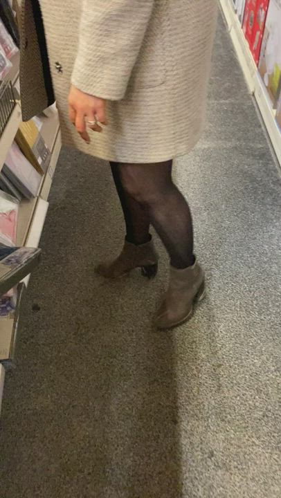 Want I’m hiding underneath my dress today! [GIF]