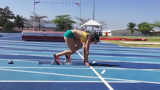 Michelle Jenneke giving us a good look at her form