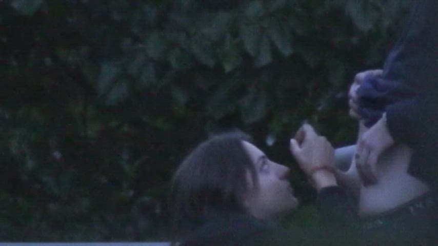 amateur blowjob hidden cam outdoor voyeur gif