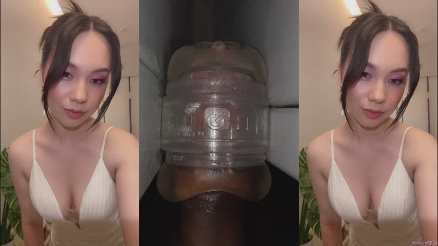 fleshlight male masturbation masturbating split screen porn tribute gif