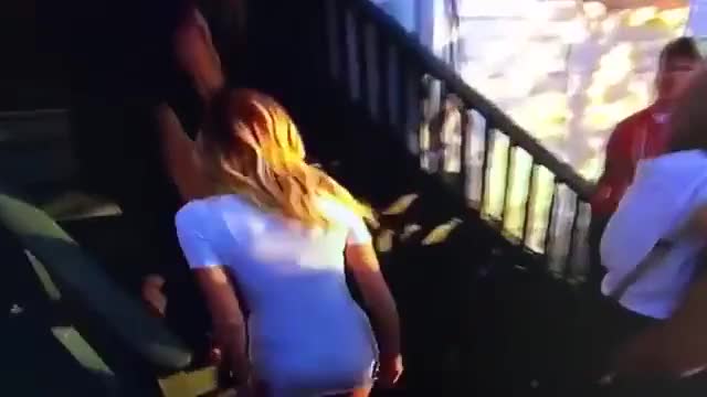 Paulina Gretzky U.S. Open Grabbing Ass