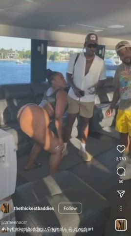 big ass bikini booty ebony shaking twerking gif