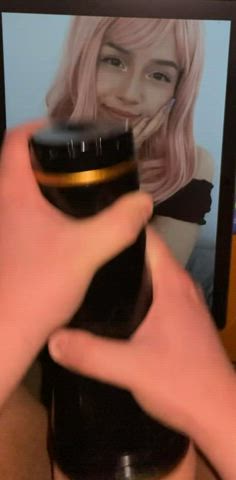 cosplay cum cumshot edging fleshlight huge load male masturbation moaning tribbing