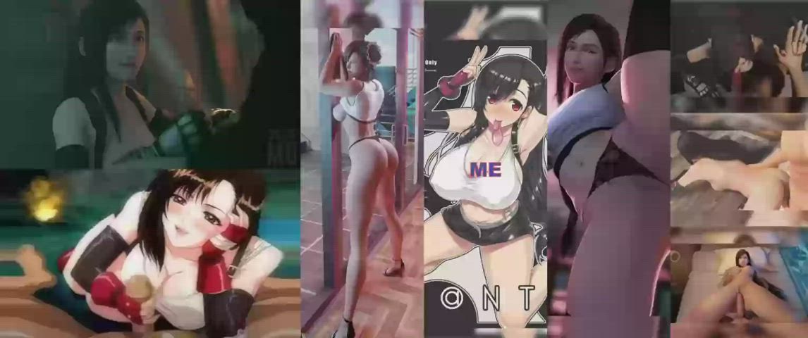 Caption Compilation Hentai Rule34 Split Screen Porn Tifa Lockhart gif