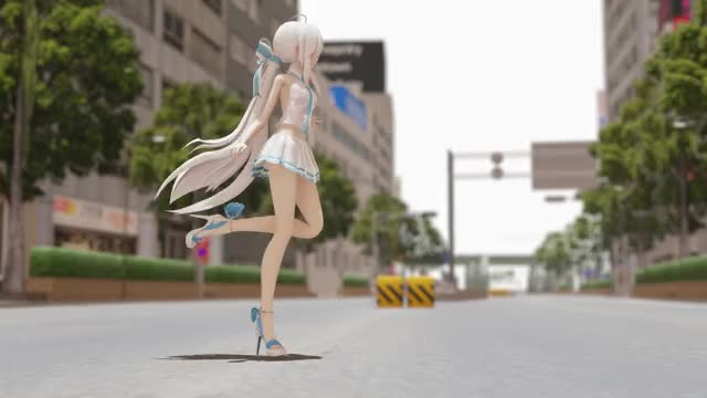 【Last MMD】「Marine Bloomin' 」水色 弱音ハク Aqua Haku 하쿠 【最後のMMD動画】