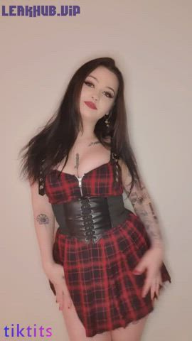 bouncing tits goth tiktok gif