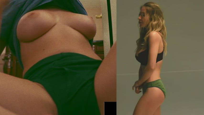 big tits blonde celebrity split screen porn sydney sweeney gif