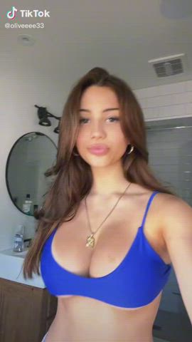 big tits bikini non-nude teen tiktok gif