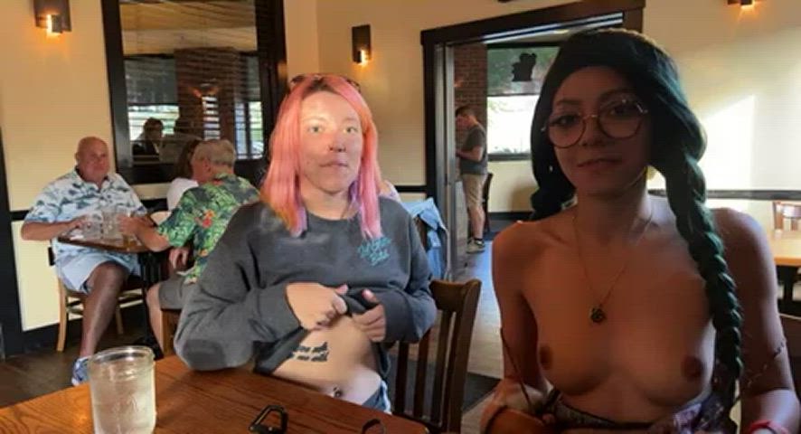 Would you buy us dinner if we flashed you our tits??