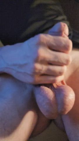 balls male masturbation solo gif