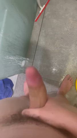 In the shower