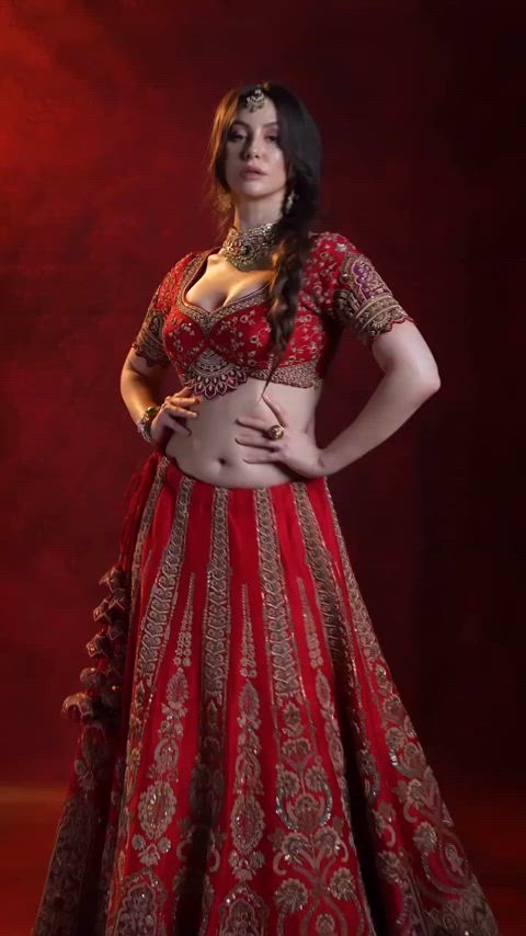 Giorgia Andriani in Lehenga Choli