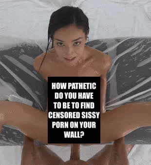 Censored Humiliation Sissy gif