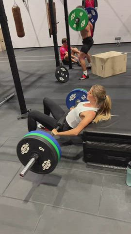 blonde legs workout gif