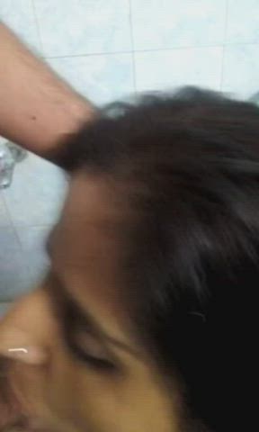 bhabi blowjob cock worship cumshot desi facial sucking gif