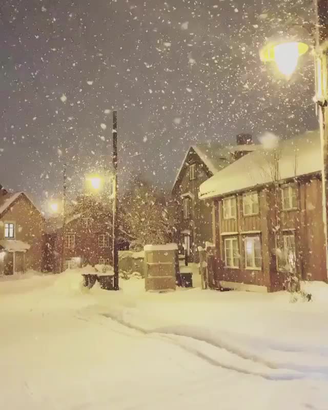 Winter Wonderland in the old city of Tromsø, Norway??? Tag someone you would be