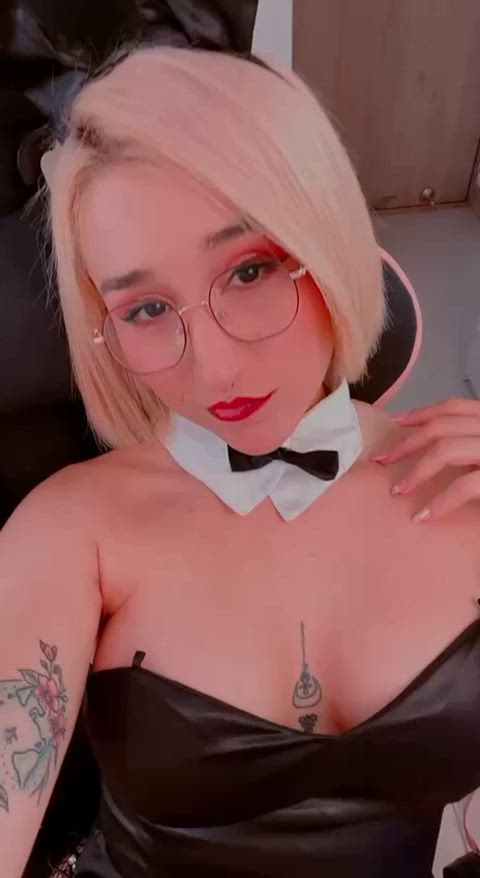 ahegao babe blowjob boobs cosplay nsfw onlyfans pornstar sloppy tiktok gif