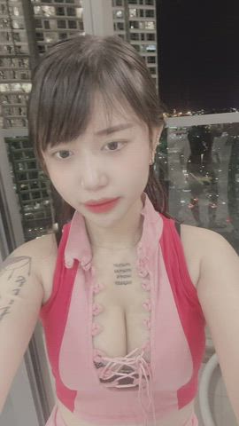 Asian Natural Tits Tits gif