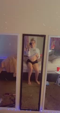 Amateur Blonde Tits Titty Drop gif