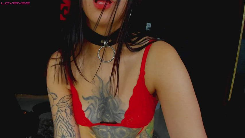 brunette cali caliente choker colombian latina schoolgirl webcam gif