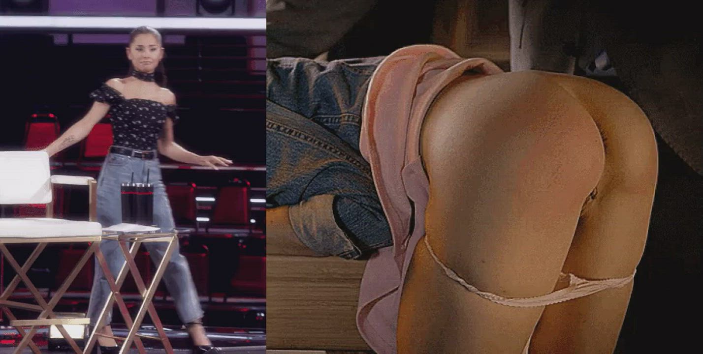 Ariana Grande Ass Fake Boobs gif